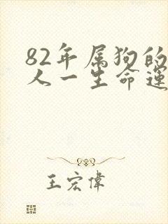 82年属狗的女人一生命运如何