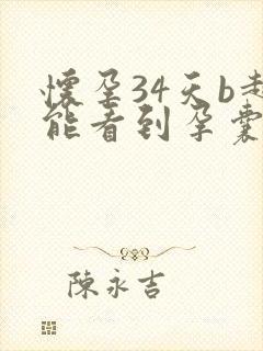 怀孕34天b超能看到孕囊吗