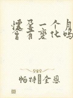 怀孕一个月肚子会有变化吗封面