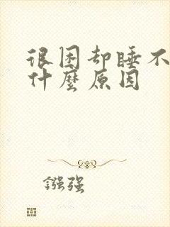 很困却睡不着是什么原因