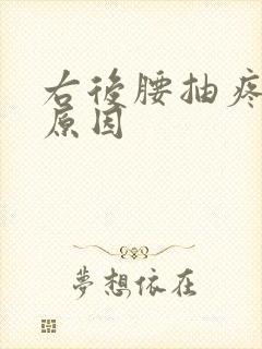 右后腰抽疼什么原因