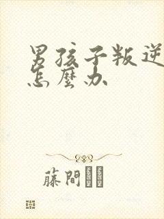 男孩子叛逆期时怎么办