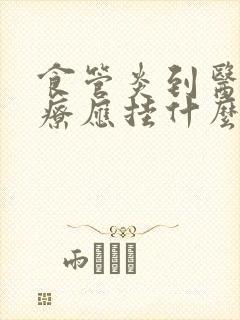 食管炎到医院治疗应挂什么科室号