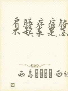 肩膀疼痛胳膊抬不起来是怎么回事封面