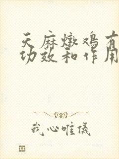 天麻炖鸡有什么功效和作用封面