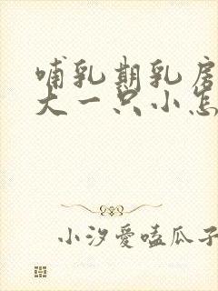 哺乳期乳房一只大一只小怎么办