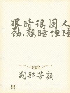 眼睛很困人也没劲,想睡但睡不着封面