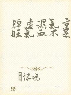 脾虚湿气重肝火旺气血不足