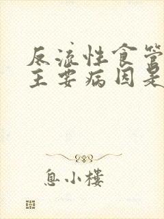 反流性食管炎的主要病因是