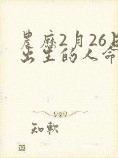 农历2月26日出生的人命运
