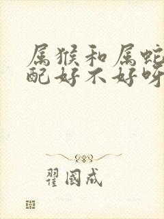 属猴和属蛇的婚配好不好呀