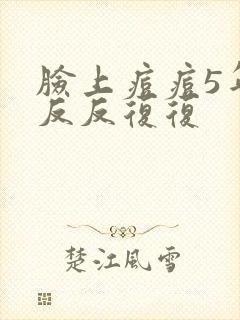 脸上痘痘5年了反反复复