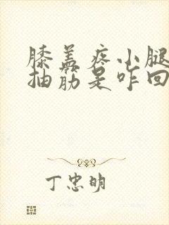 膝盖疼小腿肚子抽筋是咋回事