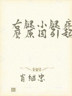 右腿小腿疼是什么原因引起的