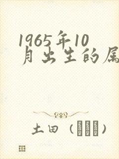 1965年10月出生的属蛇人命运