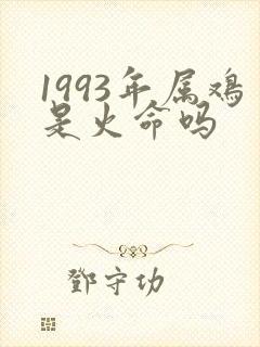 1993年属鸡是火命吗