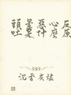 头晕恶心反胃想吐是什么原因