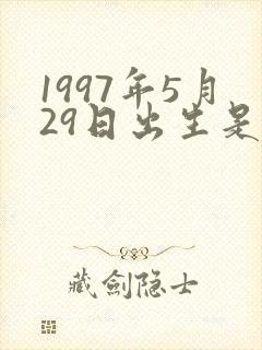1997年5月29日出生是什么命