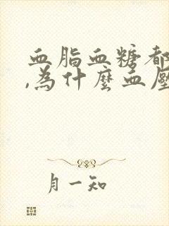 血脂血糖都不高,为什么血压高