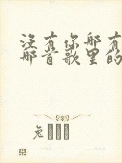 没有你哪有我是哪首歌里的歌词