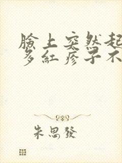 脸上突然起了很多红疹子不痛不痒