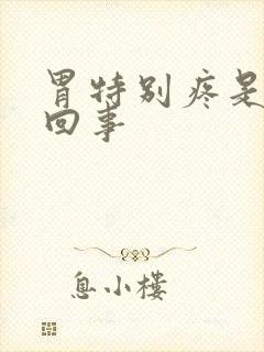 胃特别疼是怎么回事