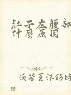 肚子左腹部疼痛什么原因