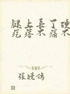 腿上长了硬硬的疙瘩不痛不痒封面