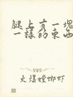 腿上有一块像癣一样的东西有点痒封面