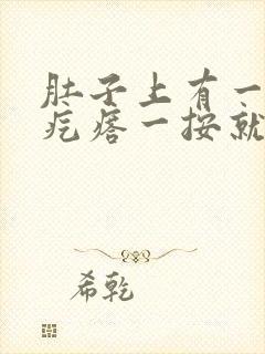 肚子上有一个硬疙瘩一按就疼