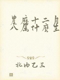 农历十二月二十八属什么生肖