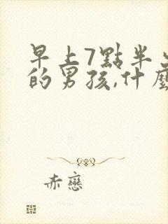 早上7点半出生的男孩,什么命