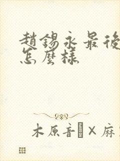 赵锡永最后结局怎么样