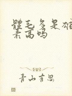 体毛多是雄性激素高吗