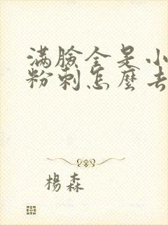 满脸全是小闭口粉刺怎么去除