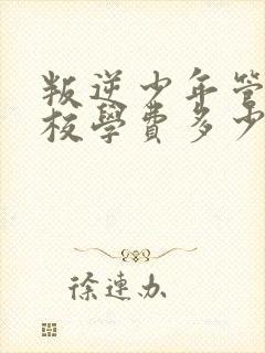 叛逆少年管教学校学费多少钱