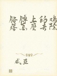 胳膊上的鸡皮疙瘩怎么去除最好封面