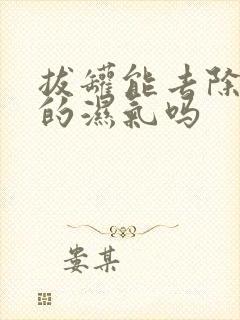 拔罐能去除身体的湿气吗