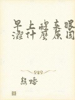 早上醒来眼睛干涩什么原因