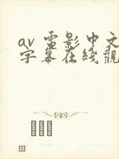 av 电影中文字幕在线观看