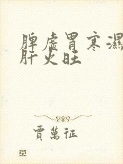 脾虚胃寒湿气重肝火旺