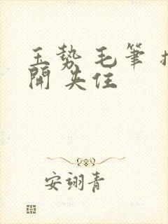 玉势 毛笔 撑开 夹住