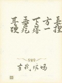 耳垂下方长了个硬疙瘩一捏就疼