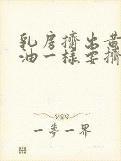 乳房挤出黄水像油一样要挤出来吗