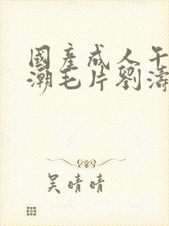 国产成人午夜高潮毛片刘涛封面