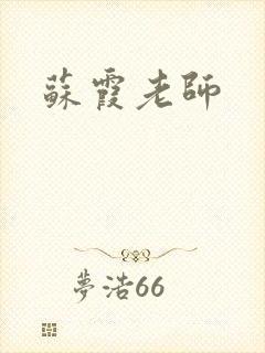 苏霞老师封面