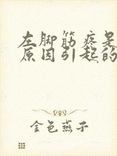 左脚筋疼是什么原因引起的