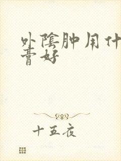 外阴肿用什么药膏好