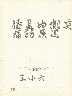 膝盖内侧突然疼痛的原因