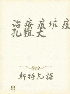 治疗痘坑痘印毛孔粗大